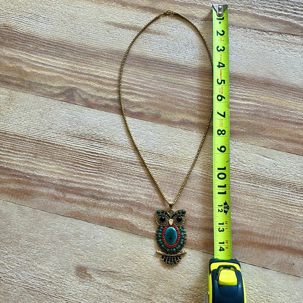 Jeweled Owl Necklace - Picture 4 of 5